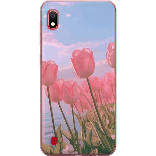 Mobilskal till Samsung Galaxy A10 med Rosa Tulpaner