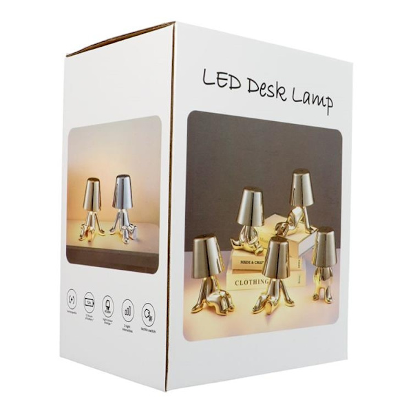 Sengebordlampe GOLD MAN Stående (model 1) MLTL Guld