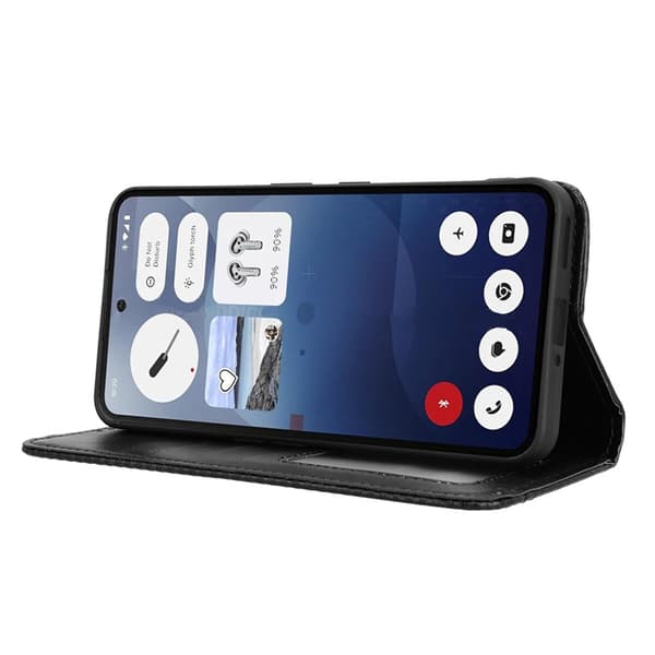 Nothing CMF Phone 2 Pro Plånboksfodral Retro Kickstand - Svart Svart
