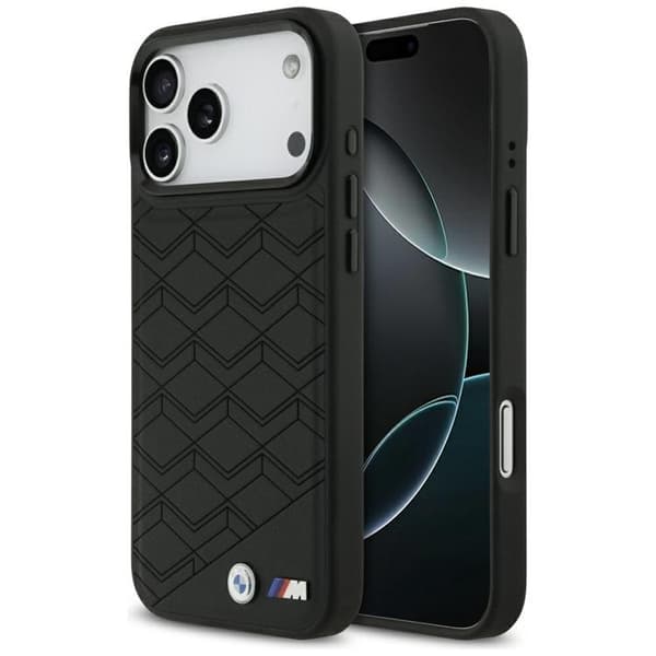 BMW telefontaske til iPhone 17 Pro Max MagSafe M Shape Logo - Sort Svart