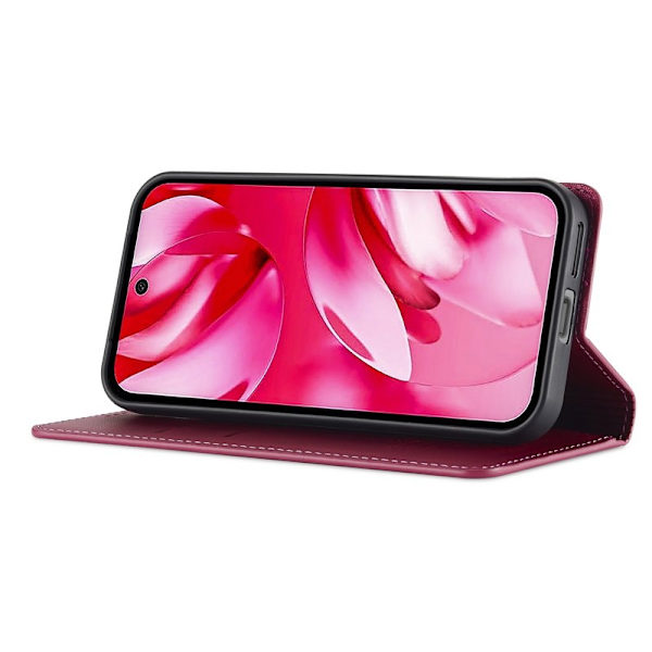 LC.IMEEKE L1 Series Google Pixel 9a Plånboksfodral Konstläder - Röd