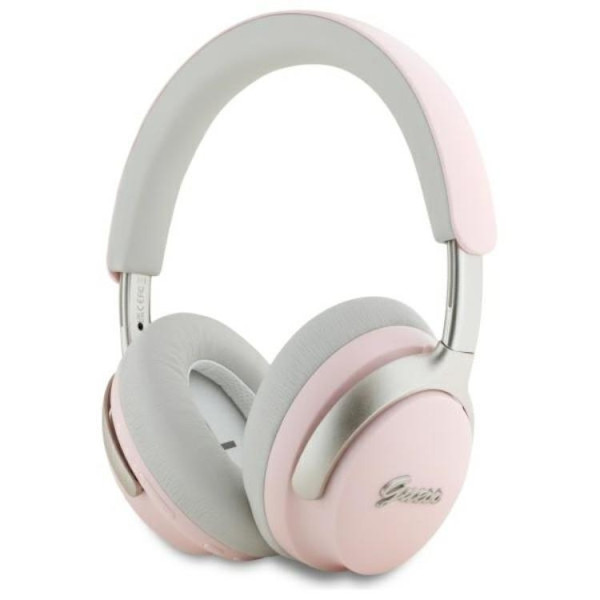 Guess Over-Ear Hörlurar Bluetooth ANC/ENC Metal Script Logo Rosa