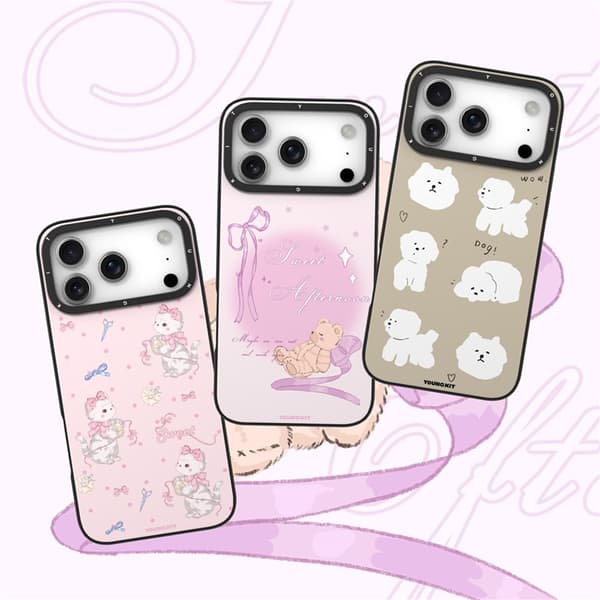 YOUNGKIT Mobilskal till iPhone 17 Pro MagSafe Cute Moments - Rosa Rosa