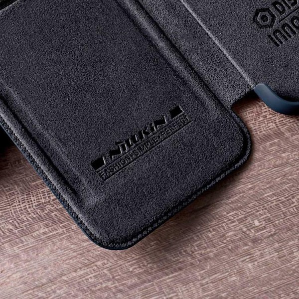 Nillkin Galaxy A73 Fodral Qin läder Holster - Svart Svart