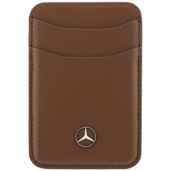 Mercedes MagSafe Korthållare Läder Plånbok - Kamel Brun