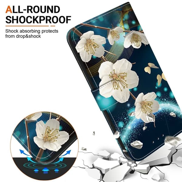 Plånboksfodral för Samsung Galaxy S26 Plus Mönstertryckt Konstläder - Magnolia