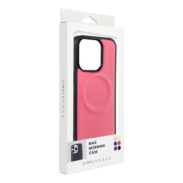 Roar Mobilskal till iPhone 15 Plus Magsafe Morning - Rosa Rosa