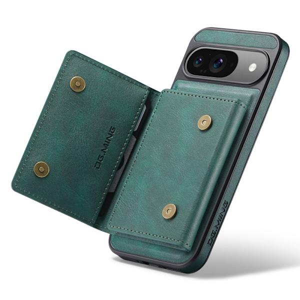 DG.MING M5 Series Mobilskal till Google Pixel 9 Pro Magnetiskt Konstläder Grön