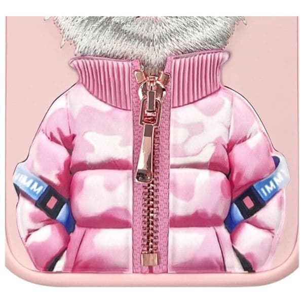 Nimmy Mobilskal till iPhone 16 Cool & Cute 2.0 Cat - Rosa Rosa