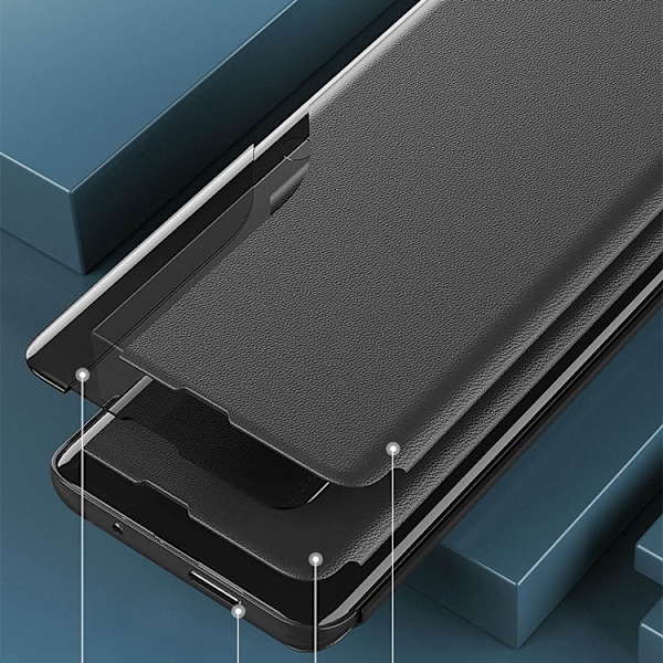 Galaxy A54 5G Fodral Eco Läder View Flip - Svart Svart