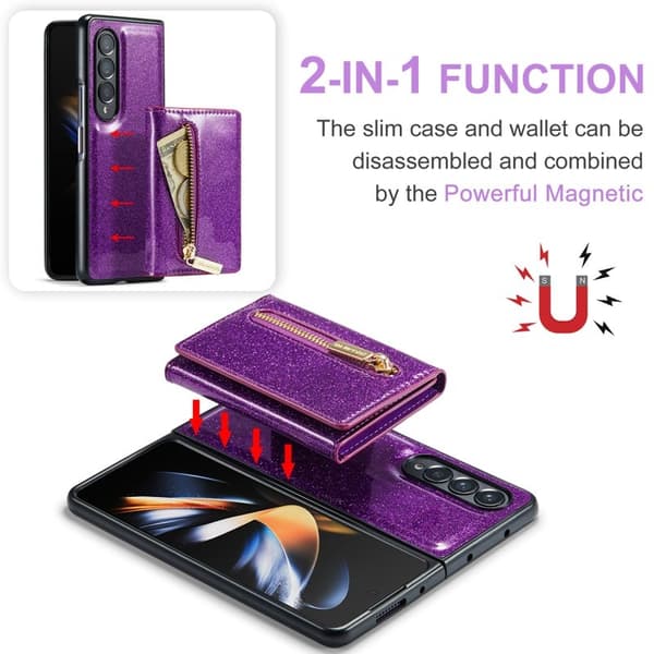 DG.MING M3 Series Mobilskal till Samsung Galaxy Z Fold3 5G Lila