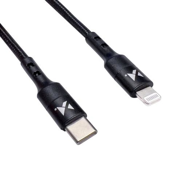 Wozinsky USB-C Lightning Kabel 2m - Svart Svart