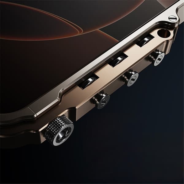 Mobilskal till iPhone 15 Pro Bumper Aluminum Metal Frame - Svart Svart