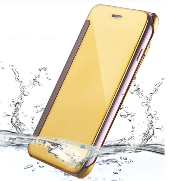 Peilipintainen kotelo iPhone 7/8/SE 2020 - Kulta Yellow