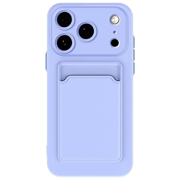 Mobilskal till iPhone 17 Pro Korthållare TPU - Lila Lila