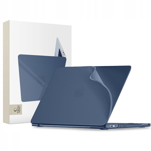 Tech-Protect Fodral För Macbook Neo 13 Soft Shell - Matte Indigo Blå