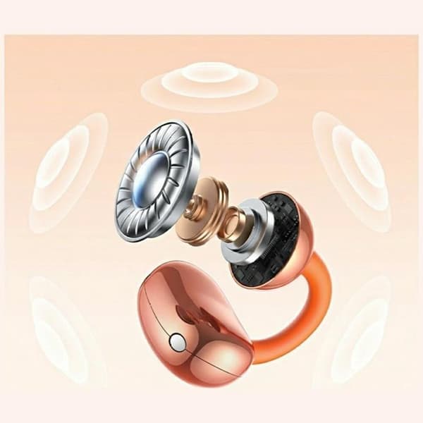 USAMS TWS In-Ear Høretelefoner Bluetooth 6.0 Echo Clip-on R03 - Blå Blå
