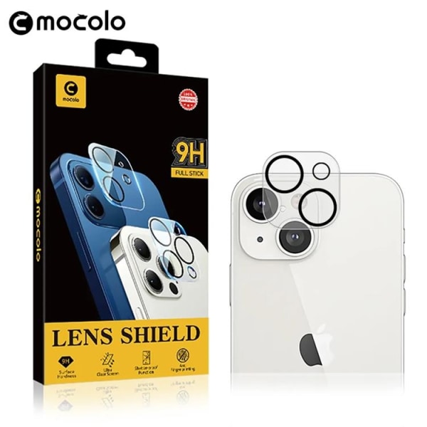 Mocolo iPhone 15/15 Plus Kameralinsskydd i Härdat Glas - Svart