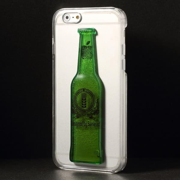 BaksideSkal till Apple iPhone 6 / 6S  - Liquid Beer Bottle (Green) Grön