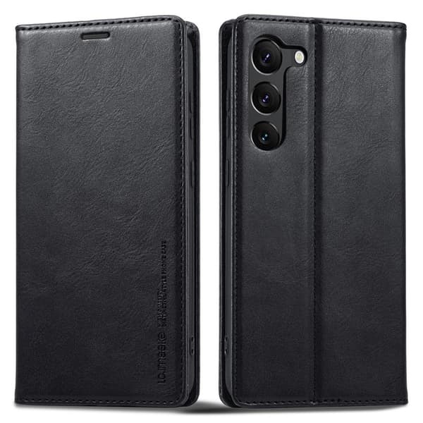 LC.IMEEKE Samsung Galaxy S23 Plånboksfodral Konstläder - Svart