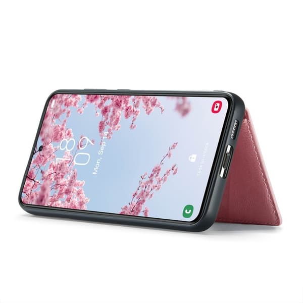 JEEHOOD Mobilskal till Samsung Galaxy S24 Läder Plast - Rosa