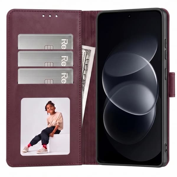 Tech-Protect Plånboksfodral För Xiaomi Redmi Note 17 Pro 5G - Mulberry