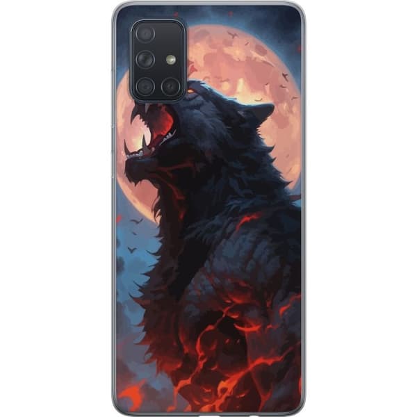 Mobilcover til Samsung Galaxy A71 med Hylende ulv