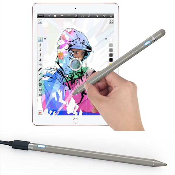 Tech-Protect Active Stylus Penna - Titanium Silver