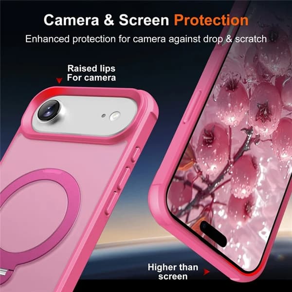 Mobilskal till iPhone Air MagSafe Kickstand TPU + PC - Rosa Rosa