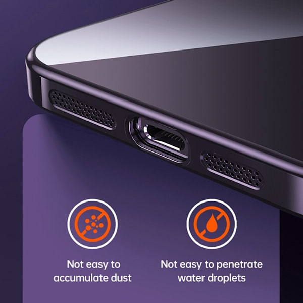 SULADA Mobilskal till iPhone 15 Pro TPU Electroplating Klar - Blå