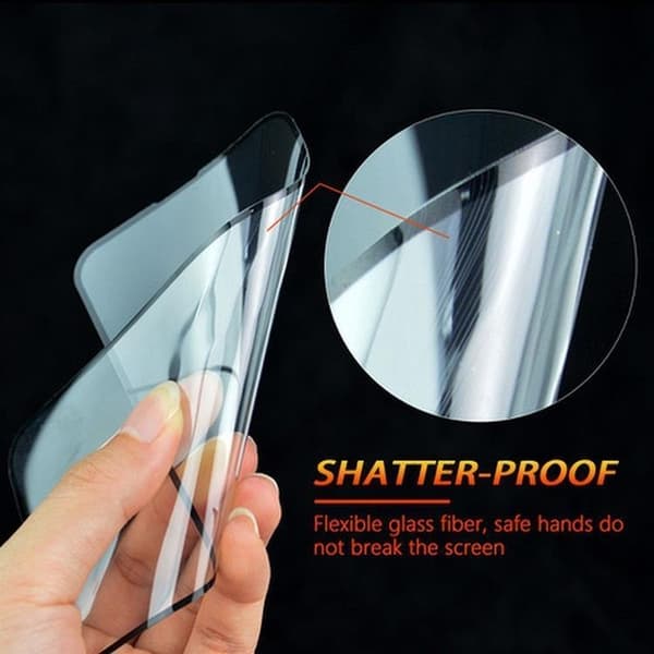 Bestsuit iPhone 16 Pro Flexibel Hybrid Glas 5D Full Glue Black