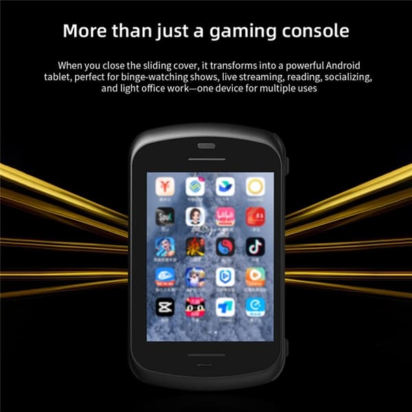 ANBERNIC RG Slide Spelkonsol Retro Gamepad Android 13 AI - Svart