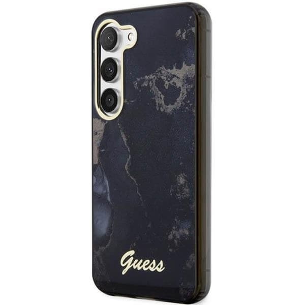Guess Galaxy S23 Mobilskal Marble - Sort Black