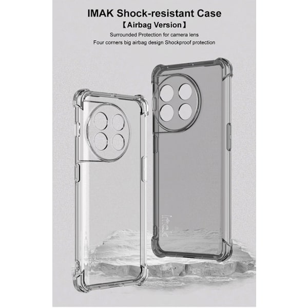 IMAK OnePlus 11 Mobilskal Soft TPU Anti-Scratch - Sort Black
