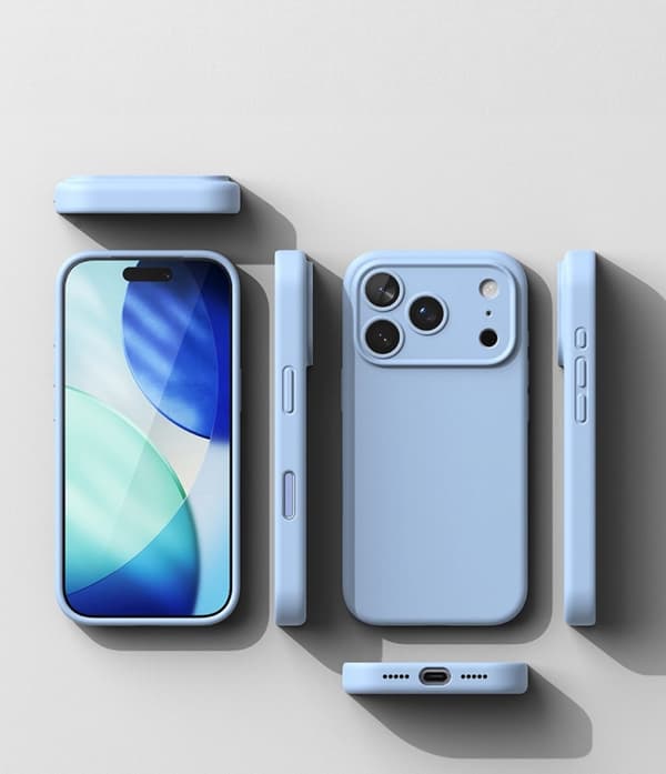 Ringke Mobilskal För iPhone 18 Pro Magsafe Magnetic Silikon - Ljusblå