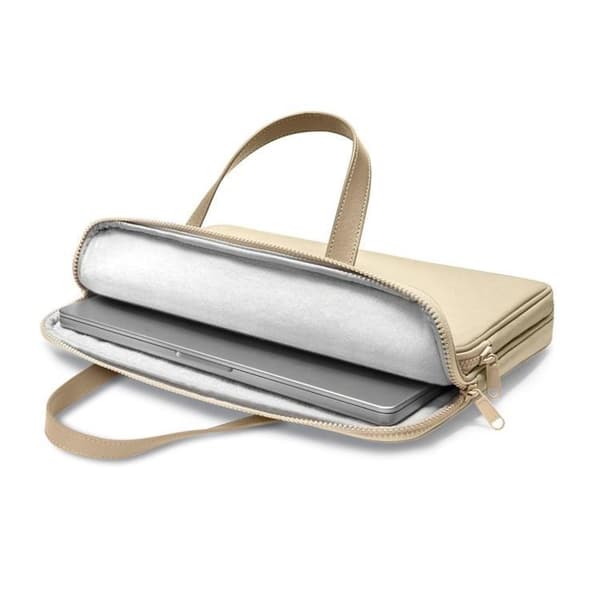 Tech-Protect Laptop Taske 13"-14" Bærefarve - Ørkenbeige Beige