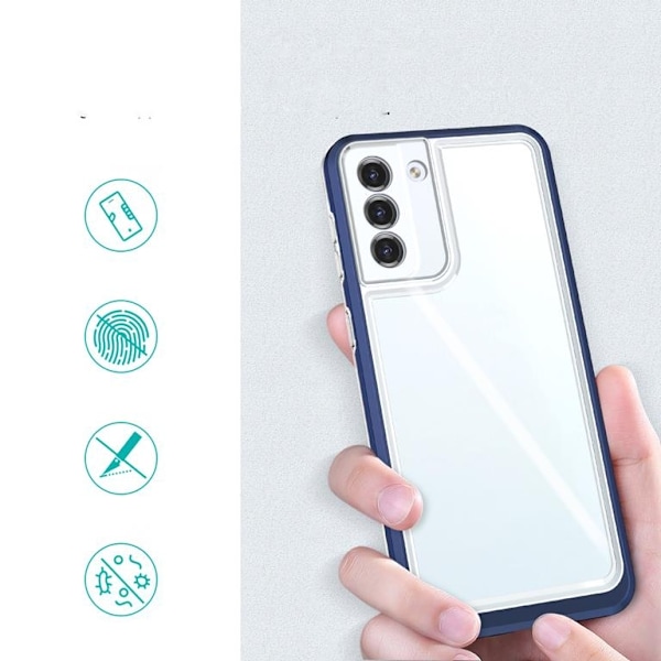 Galaxy S21 Plus 5G Skal Clear 3in1 - Blå