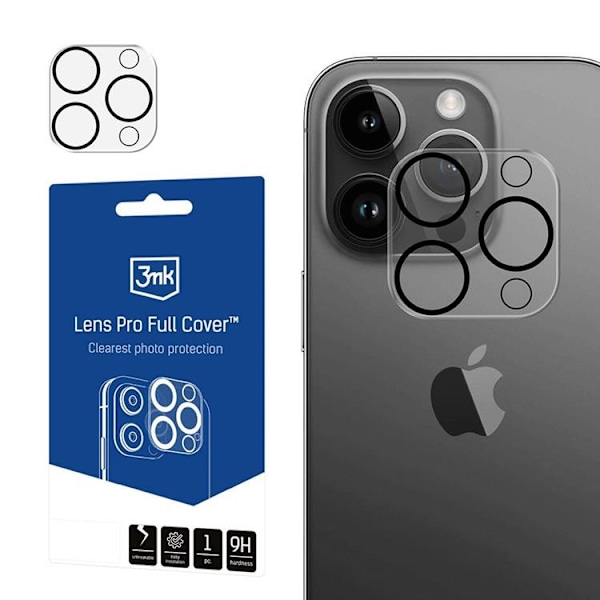 3MK iPhone 15 Pro/15 Pro Max    Kameralinskydd