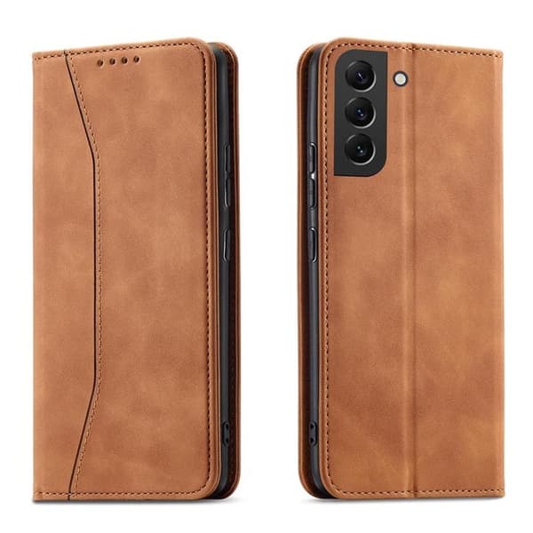 Galaxy S23 Plus Magnet Fancy Pungetui - Brun Brun
