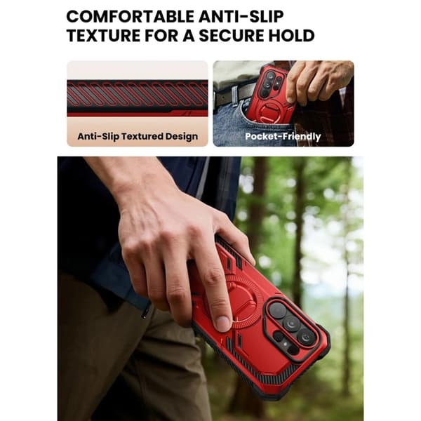 SupCase Mobilskal För Galaxy S26 Ultra Magsafe IBLSN Armorbox - Röd Röd