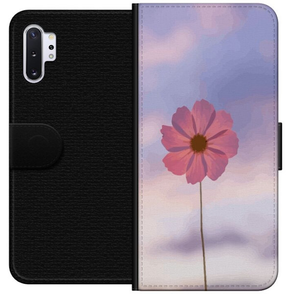 Plånboksfodral till Samsung Galaxy Note10+ med Rosa blomma
