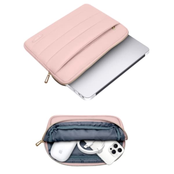 Tech-Protect Laptop 15-16" Datorfodral Puffy - Dusty Rosa Rosa