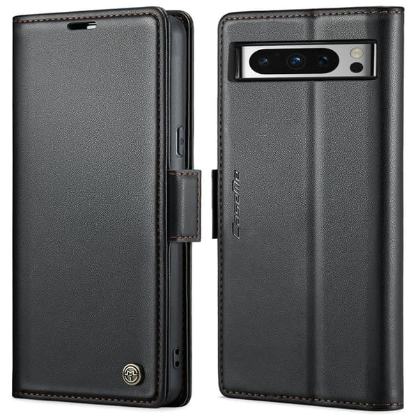 CASEME Plånboksfodral Konstläder till Google Pixel 8 Pro - Svart