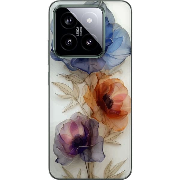 Mobilcover til Xiaomi 14 med Silke Blomster