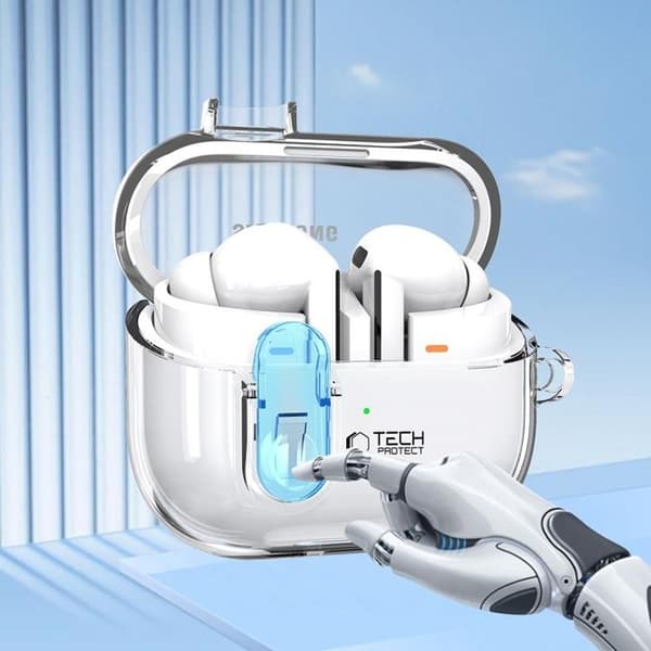 Tech-Protect Samsung Galaxy Buds 3/3 Pro Etui Flexair - Klar Transparent