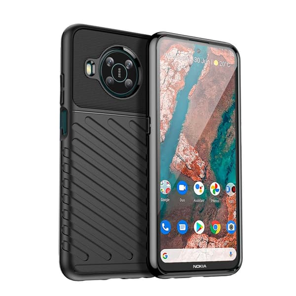 Nokia X100 Mobilskal Thunder Flexible Armored - Svart Black