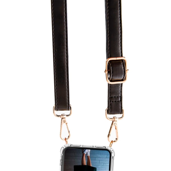 Boom iPhone 11 Pro etui med mobil halskæde - Strap Sort