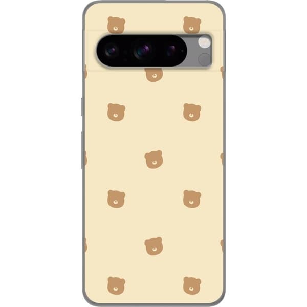 Mobilskal till Google Pixel 8 Pro med Björnmönster