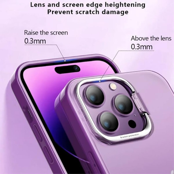 X-Level iPhone 15 Pro Max Mobilskal med Kamerastativ - Mörkblå
