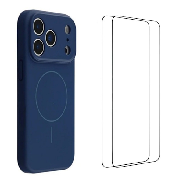 WANLONFENG Mobilskal till iPhone 17 Pro Max MagSafe XQ1 - Blå Blå